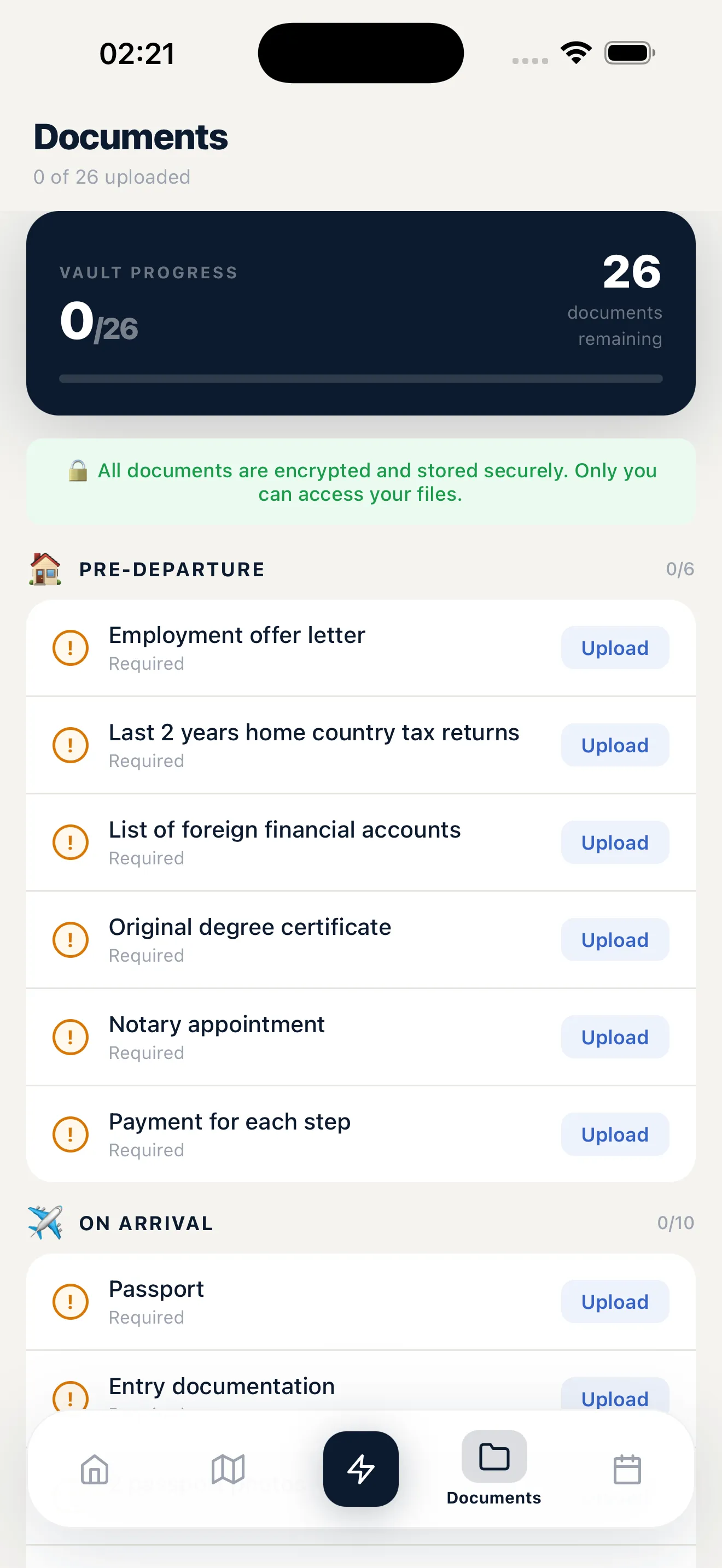 Relocate+ Documents